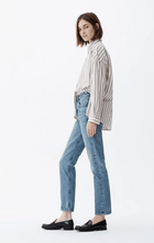 Load image into Gallery viewer, Charlotte Straight BARROW高腰直筒雙色口袋牛仔褲