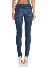 Load image into Gallery viewer, Avedon Skinny Cruz深藍中腰牛仔褲
