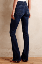 Load image into Gallery viewer, Emannuell Bootcut Cruz深藍色中腰喇叭褲

