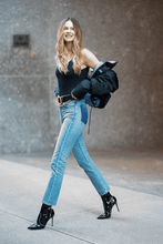 Load image into Gallery viewer, Charlotte Straight BARROW高腰直筒雙色口袋牛仔褲
