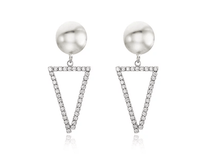 Load image into Gallery viewer, TRIANGLE STATEMENT EARRING
