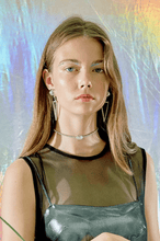 Load image into Gallery viewer, TRIANGLE STATEMENT EARRING
