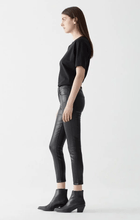 Load image into Gallery viewer, COATED BLACK Skinny 仿皮高腰皮褲
