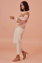 Load image into Gallery viewer, 圓領拼色針織毛衣
