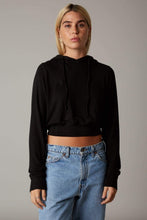 Load image into Gallery viewer, 連帽抽繩短版Hoodie 兩色
