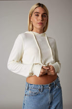 Load image into Gallery viewer, 連帽抽繩短版Hoodie 兩色
